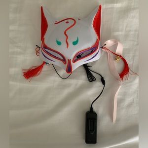 LED Fox Mask for Halloween, Rave or Festival